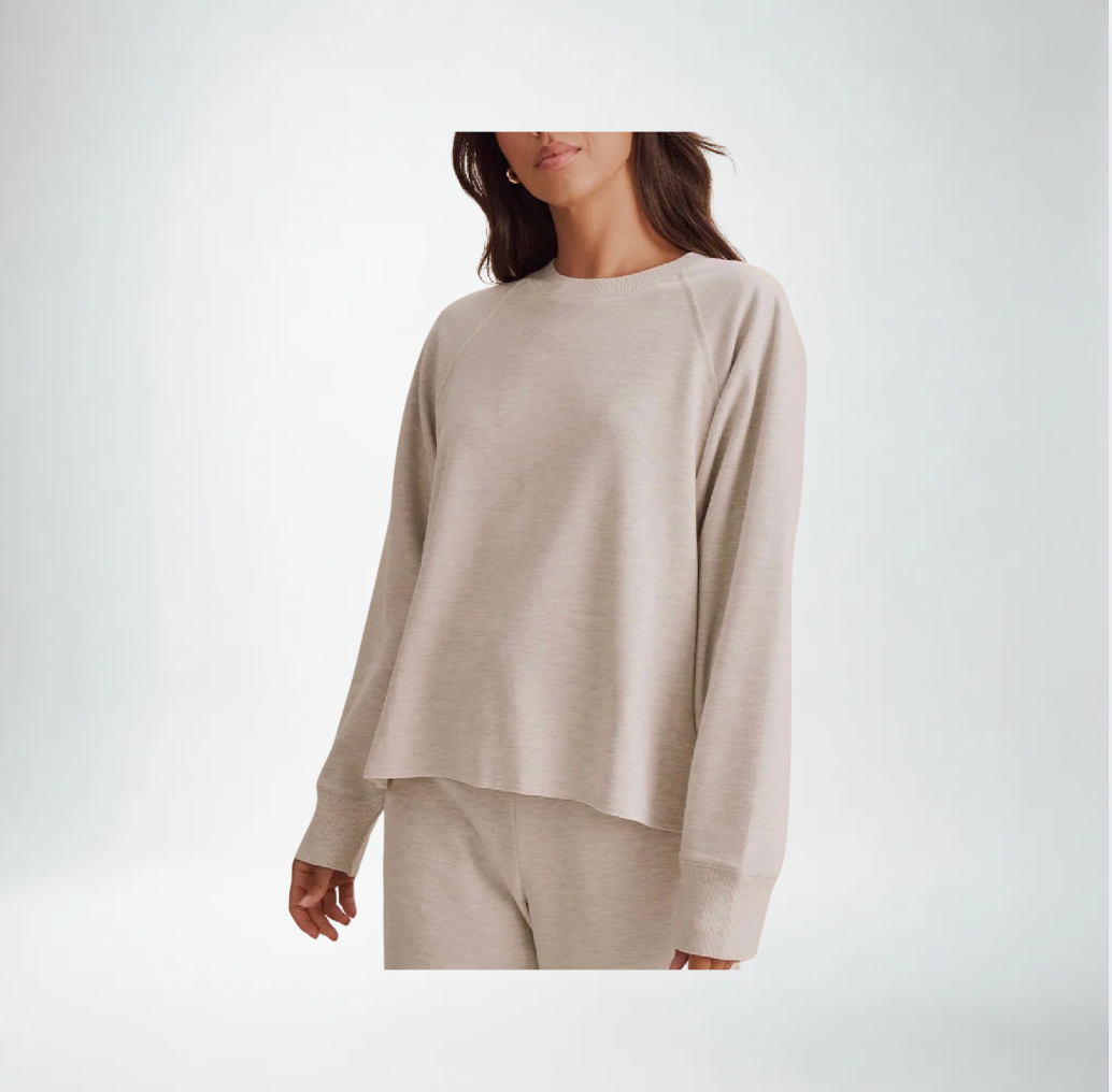 Splendid Winslow Raglan Top | Pale Oak Heather