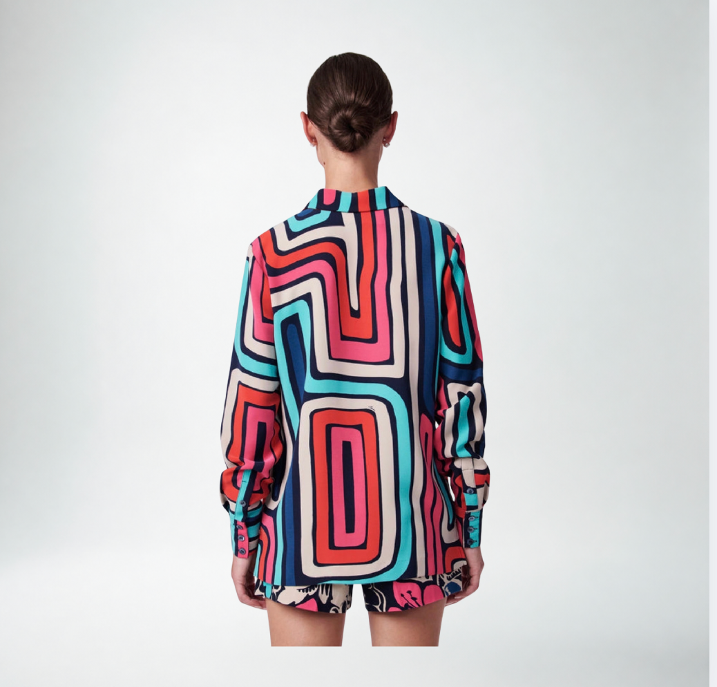 Trina Turk Montero Top | Cubist Print