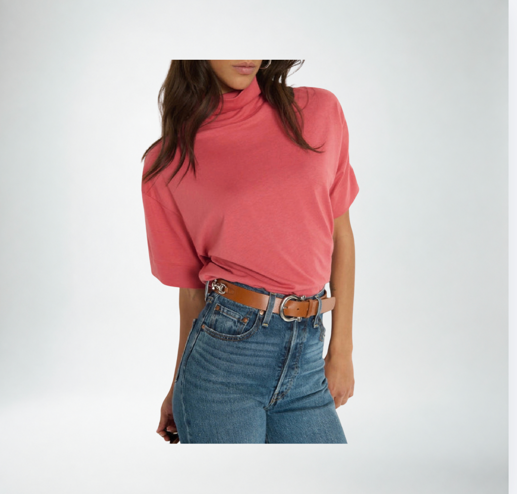 Nation Fable Turtleneck Tee |Brick