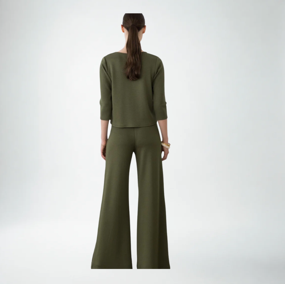 Ripley Rader Scuba Wide Leg Pant | Olive