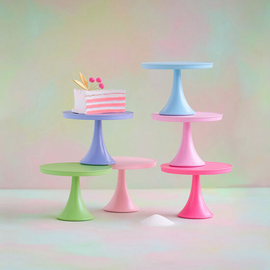 Rainbow Melamine Cake Plate