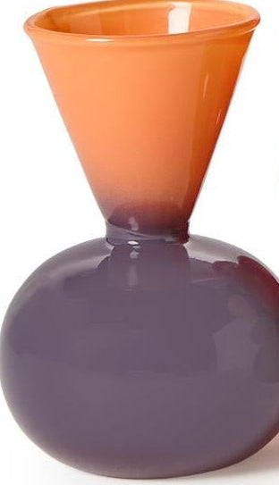 Small Purple and Orange Bubble Vase