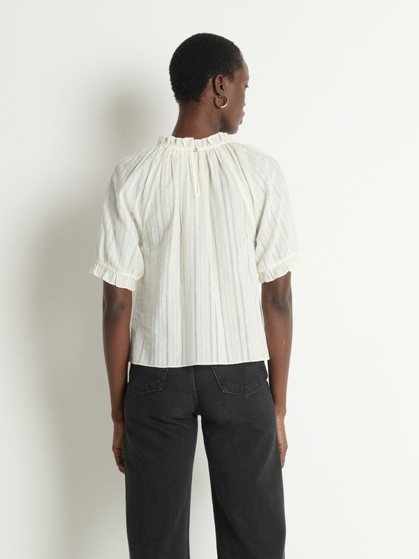 Nation Whitney Ruffle Top | Porcelain