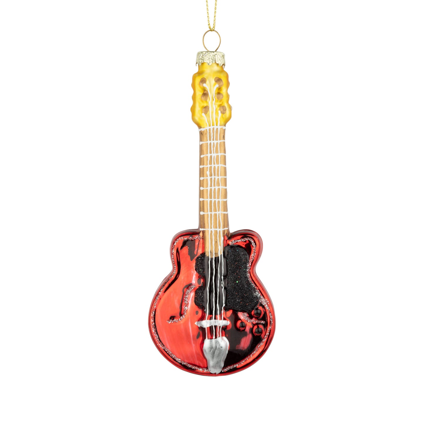 Glass Acoustic Guitar Ornament
