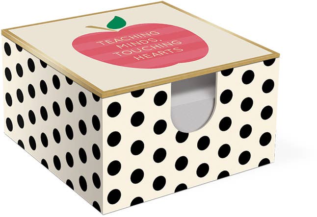 Apple Desk Memo Box with Pen