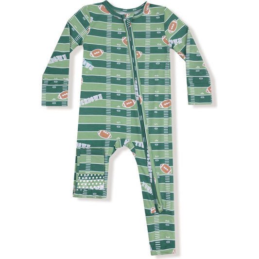 Angel Dear Football Field - Glow in the Dark - 2 Way Zipper Romper