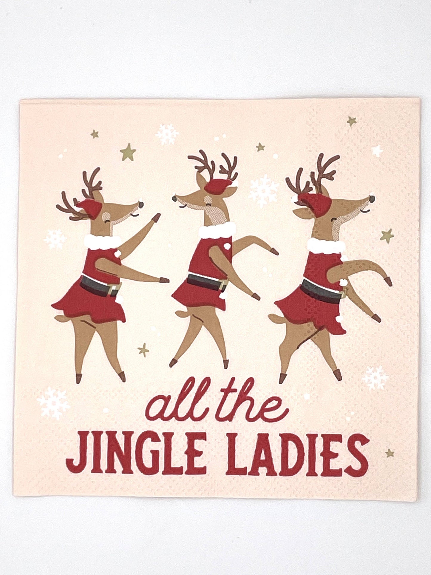 All The Jingle Ladies Paper Cocktail Napkin