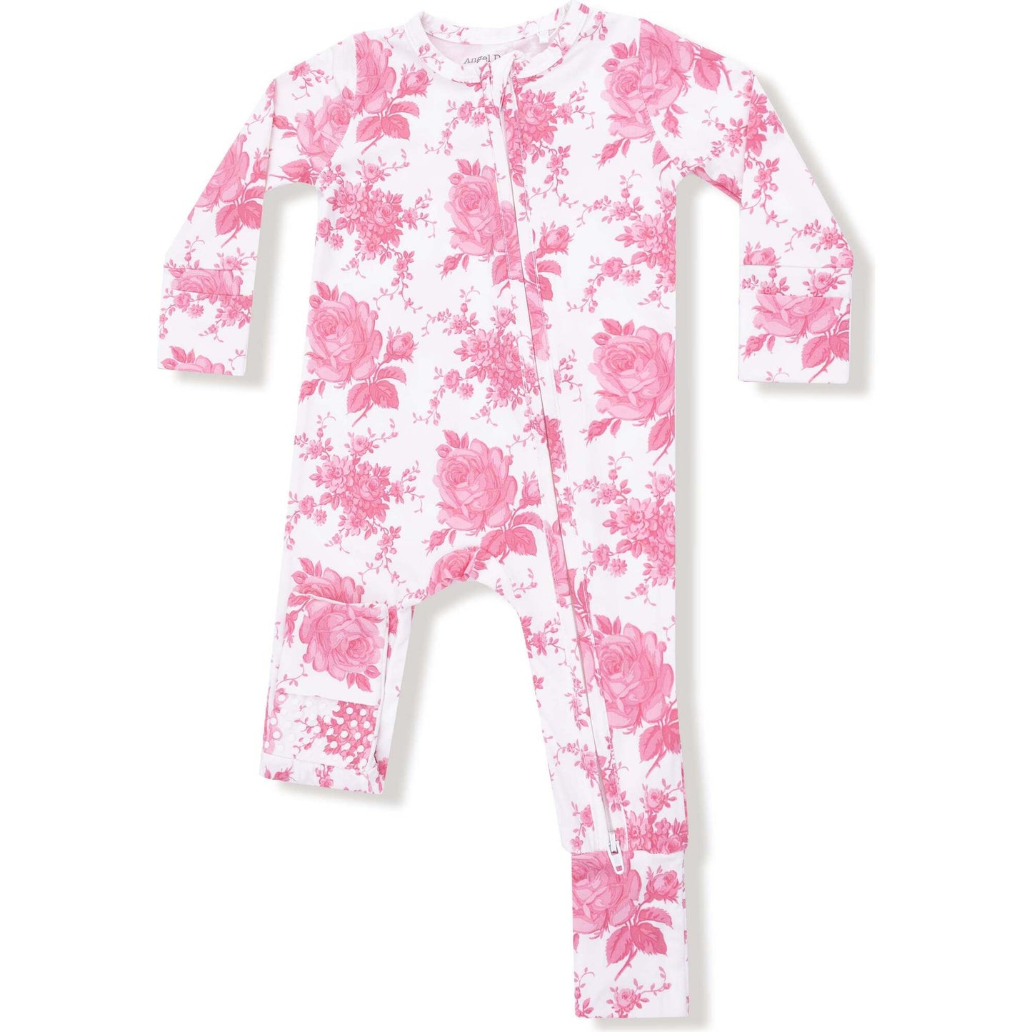 Angel Dear Vintage Pink Roses - 2 Way Zipper Romper