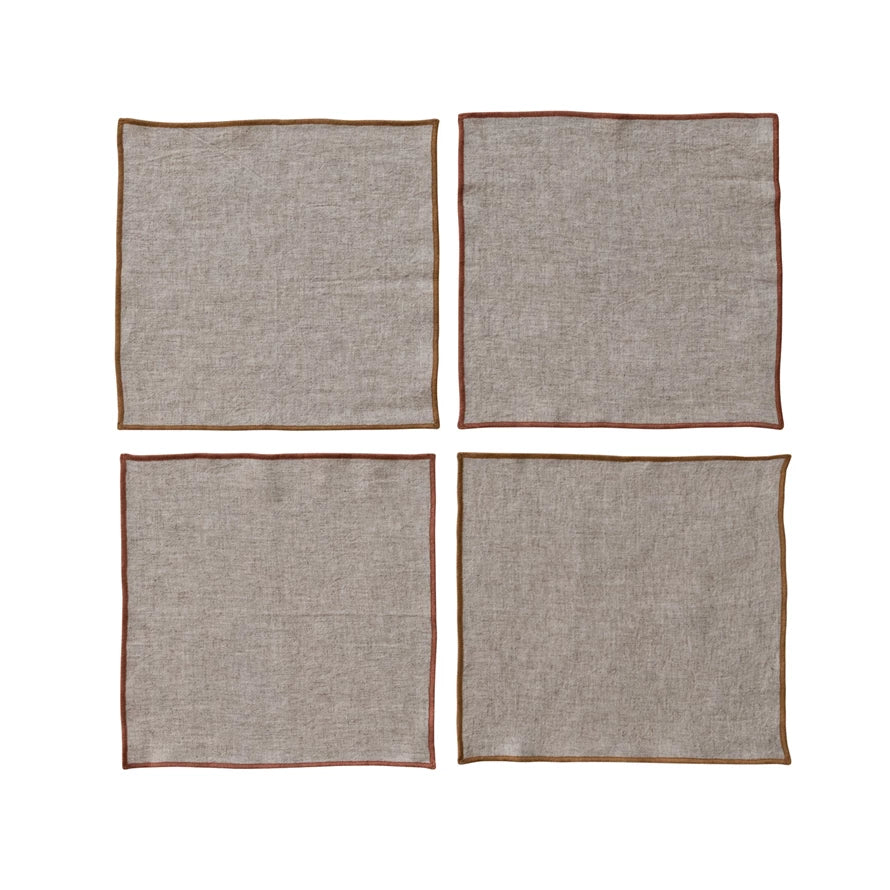 Linen Blend Cocktail Napkins