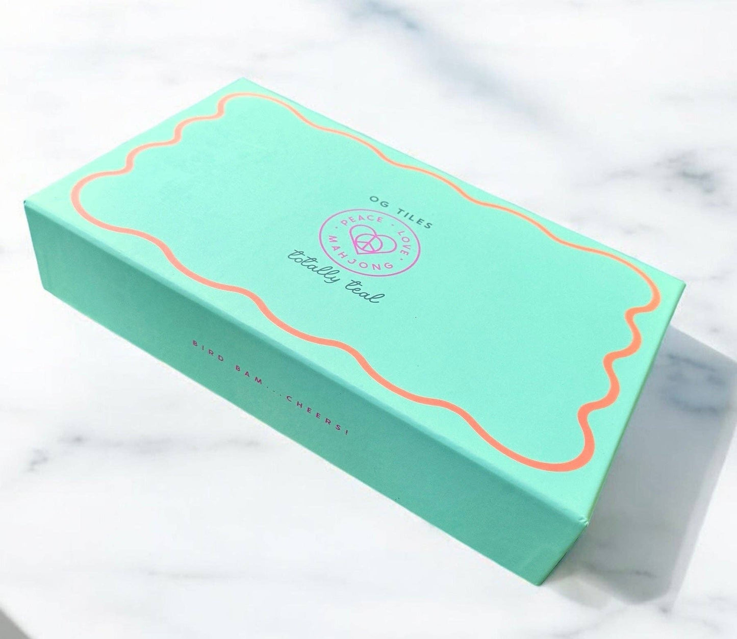 Peace Love Mahjong OG Mahj Tiles Totally Teal