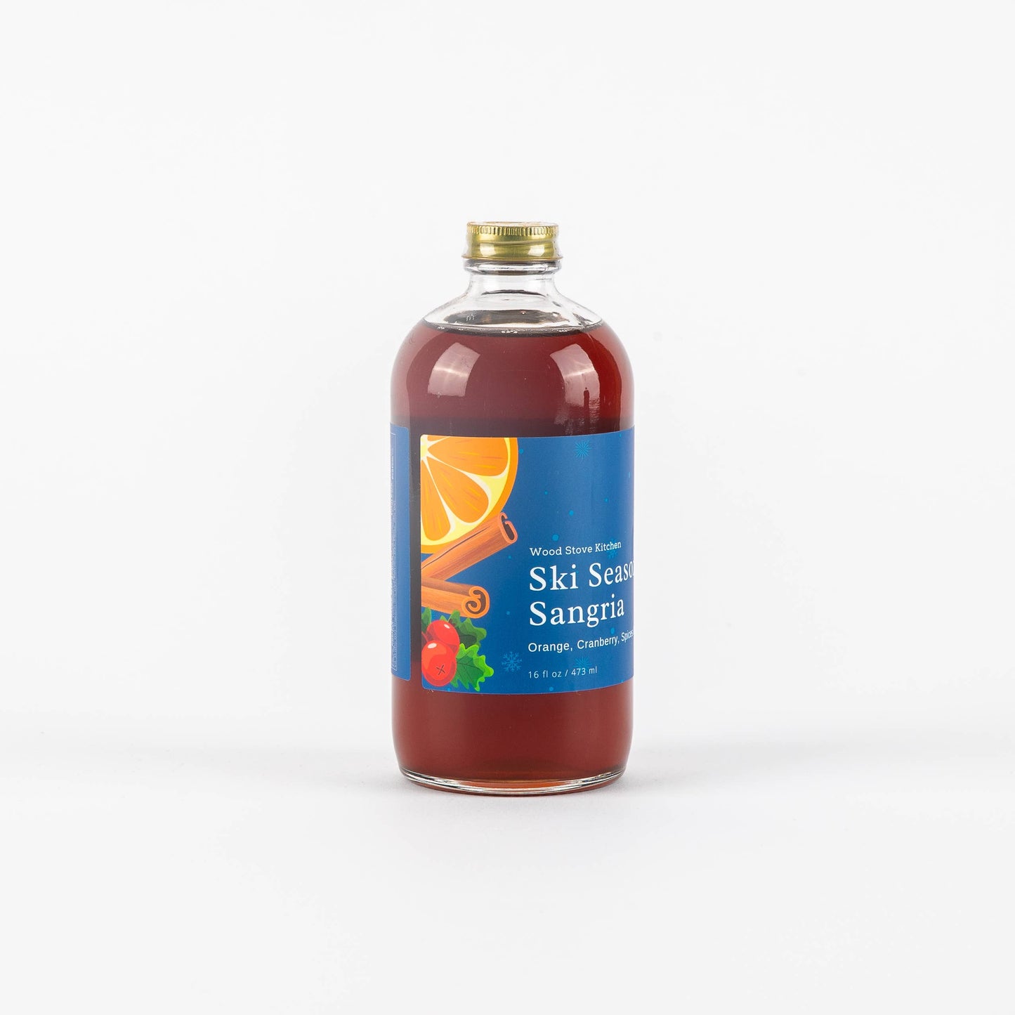 Wood Stove Kitchen Ski Season Sangria Cocktail Mixer