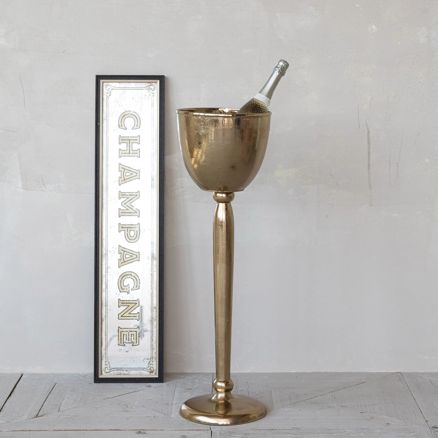 Gold Finish Bottle Cooler