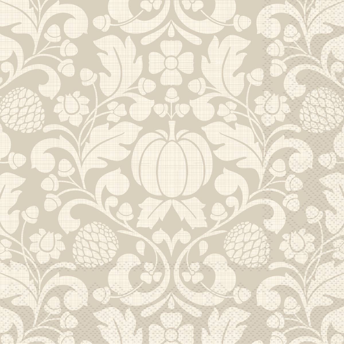 Francis Cream Fall Paper Cocktail Napkin