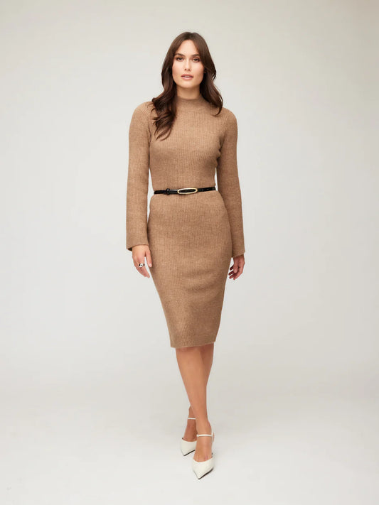Fifteen Twenty Sweater Dress in Tan