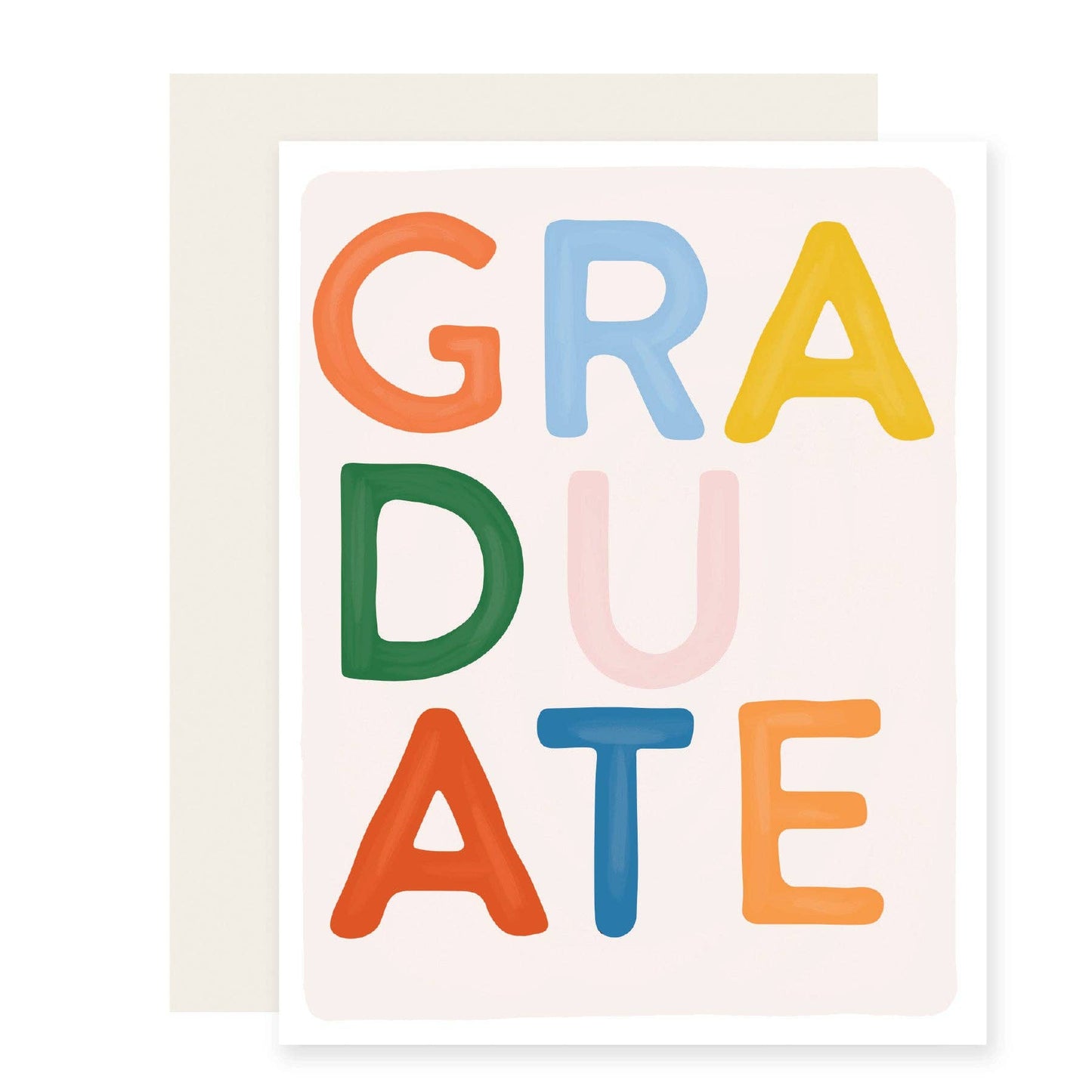 Graduate Block Letters Greeting Card