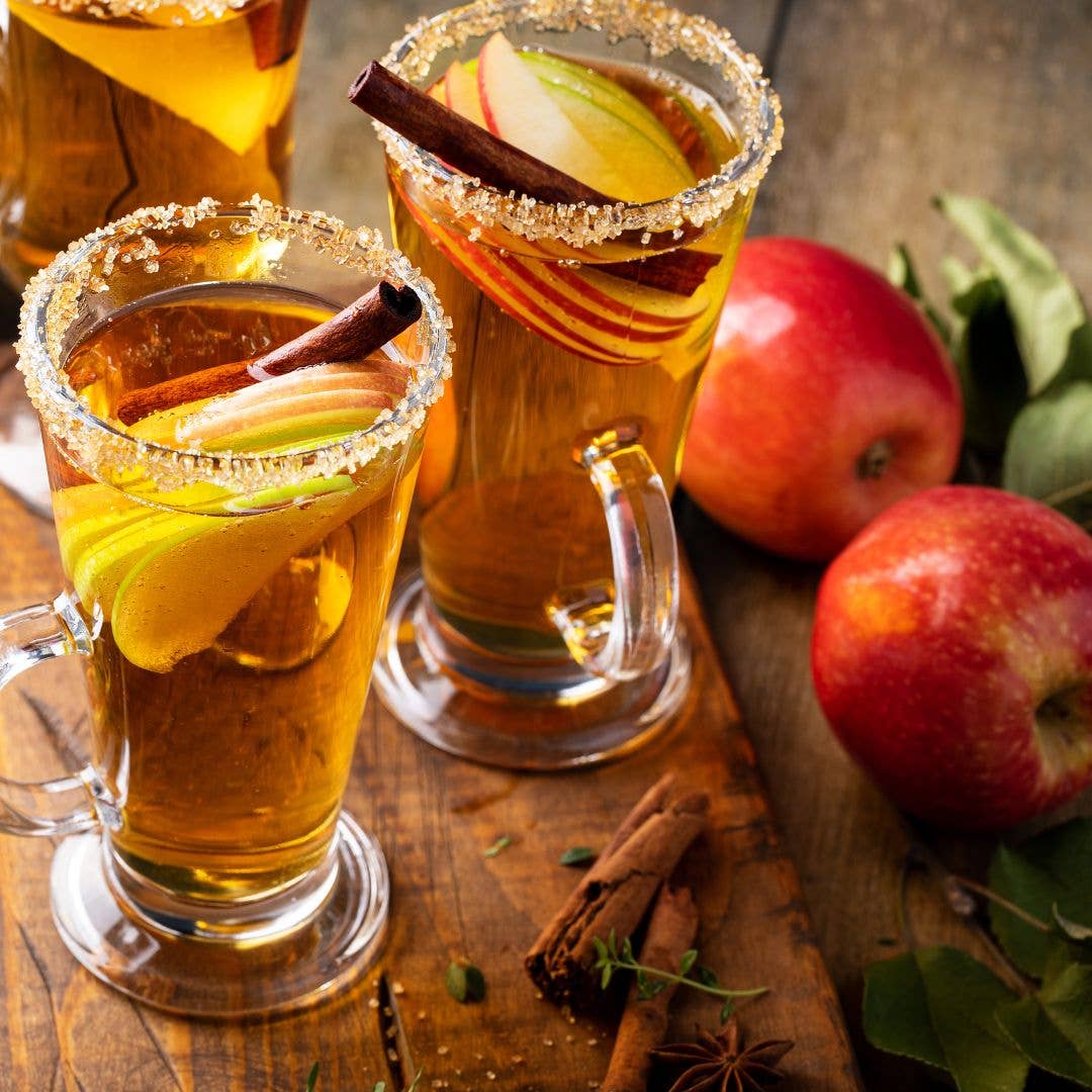 Wood Stove Kitchen Spiced Apple Hot Toddy Cocktail Mixer
