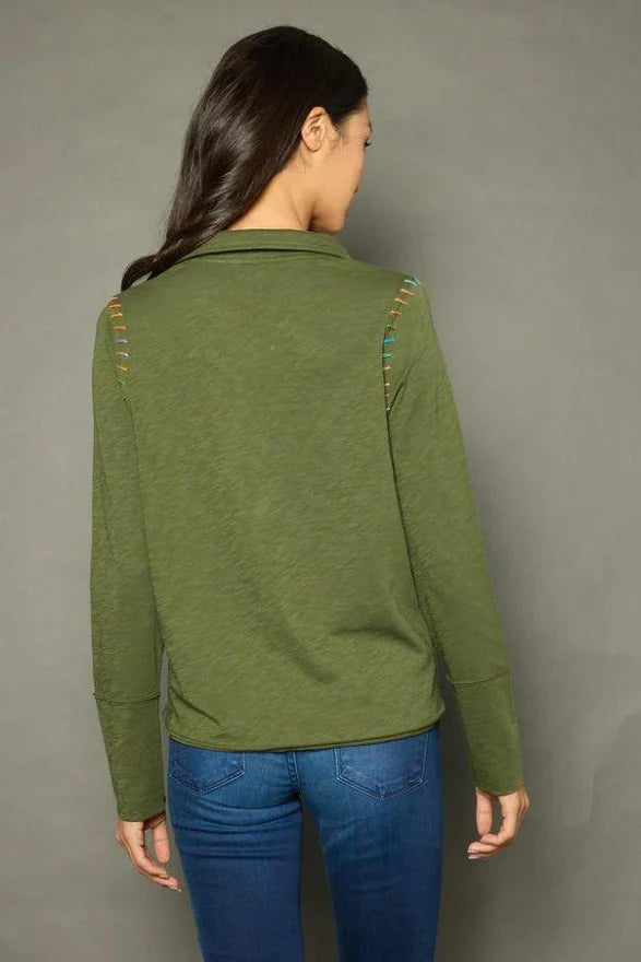 Lisa Todd Whipster Shirt- Jungle