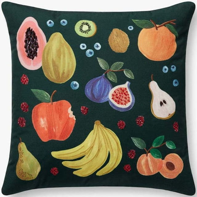 Rifle Paper Co. x Loloi Pillow-Fruit Stand