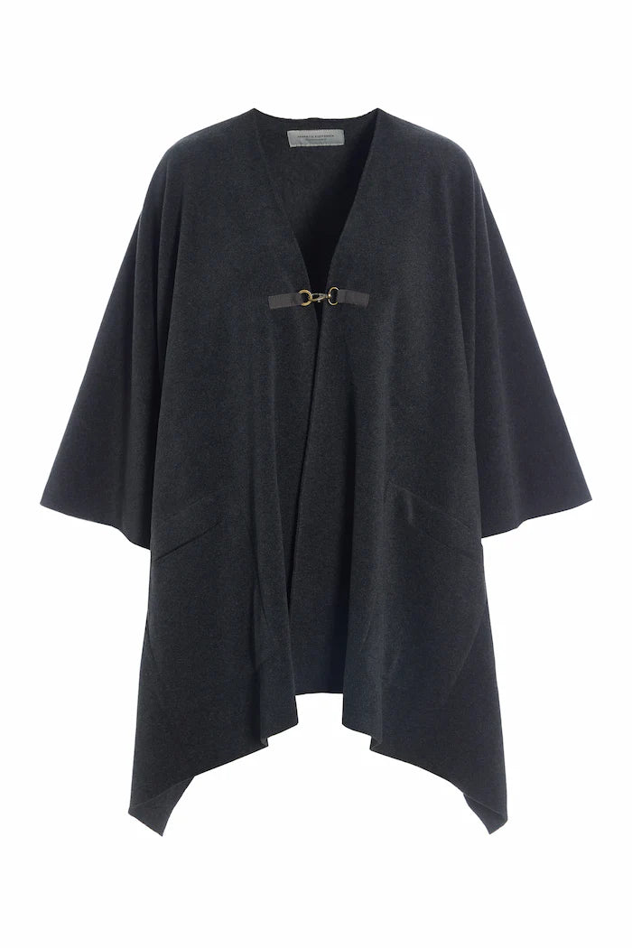 Henriette Steffensen Soft Cape in Black
