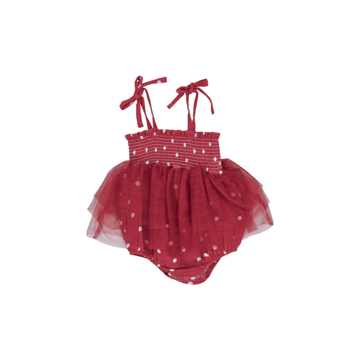 Polka Dot Red Tutu Bubble