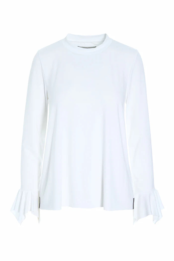 Henriette Steffensen White Top with Frilled Cuff