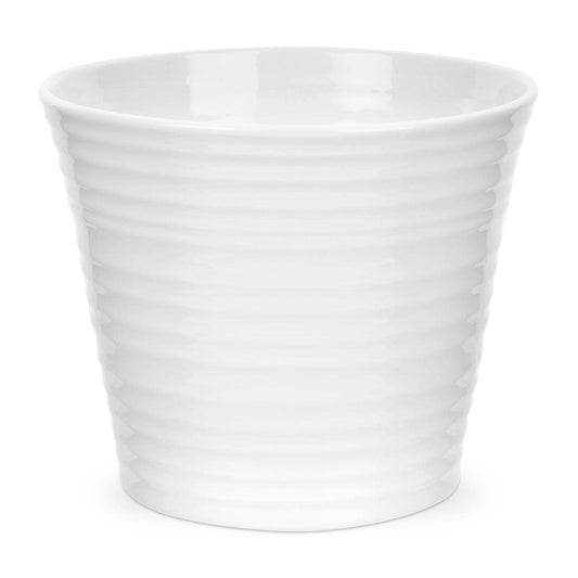 White 7 Inch Flower Pot