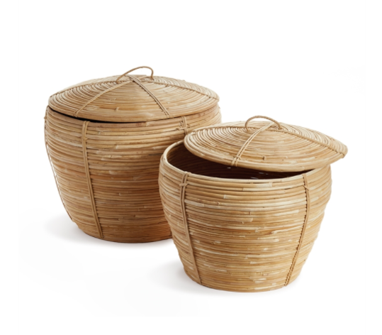 Cane Rattan Cobra Round Basket