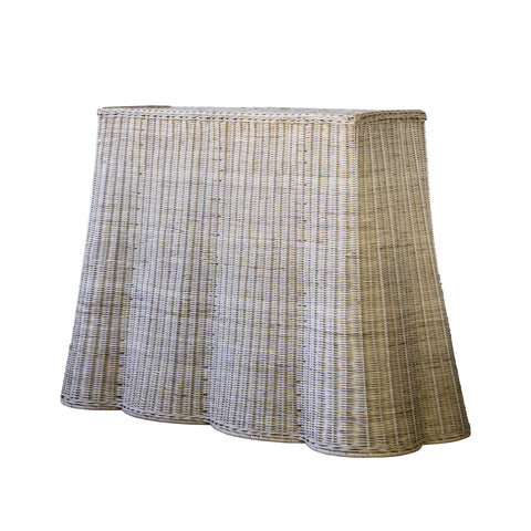 Light Wicker Context Console Table- small