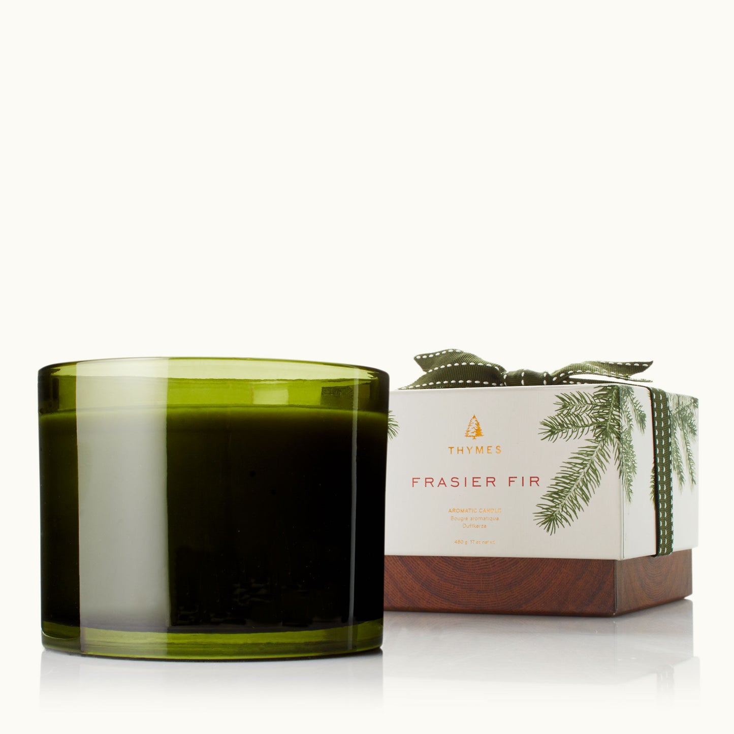 Thymes Frasier Fir Green 3-Wick Candle 17 oz
