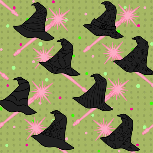 Wicked Witch Hats Paper Cocktail Napkin