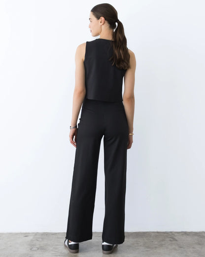 Ripley Rader Ponte Knit Vest | Black