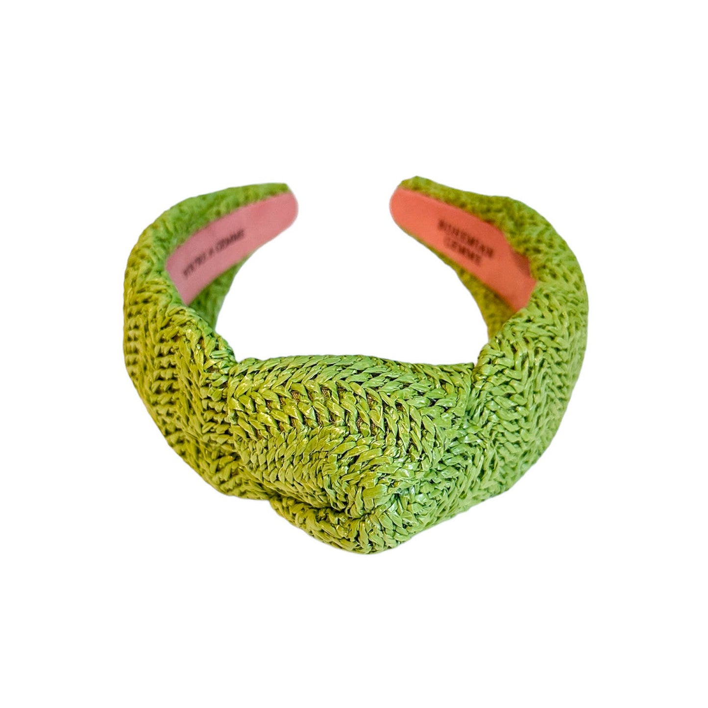 Green Raffia Knotted Headband