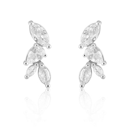 Constance Gold and Faux Diamond Stud Earring