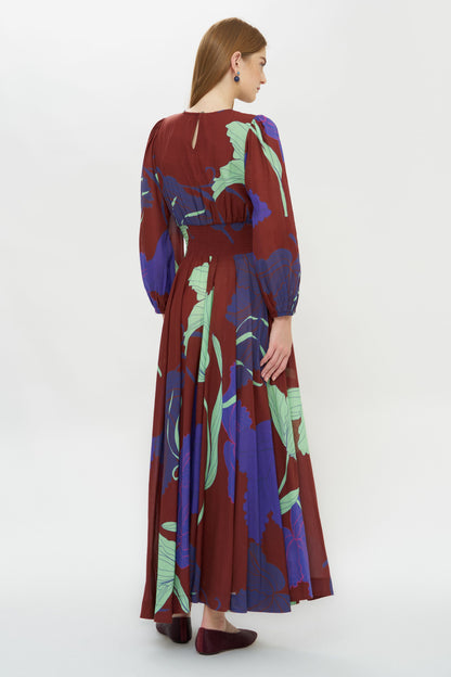 Oliphant Hague Print Dress | Cobalt