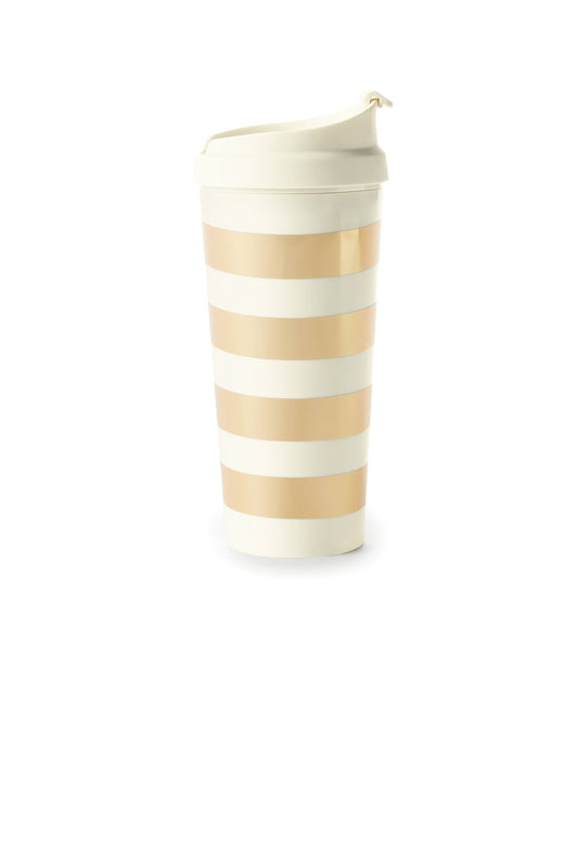 Kate Spade Thermal Mug With Gold Stripe