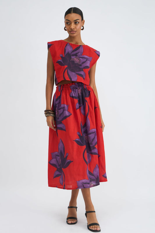 Beyond by Vera Amber Skirt in Lotus Sunset