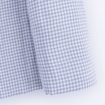 Angel Dear Micro Gingham Blue Blizzard | Swaddle Blanket