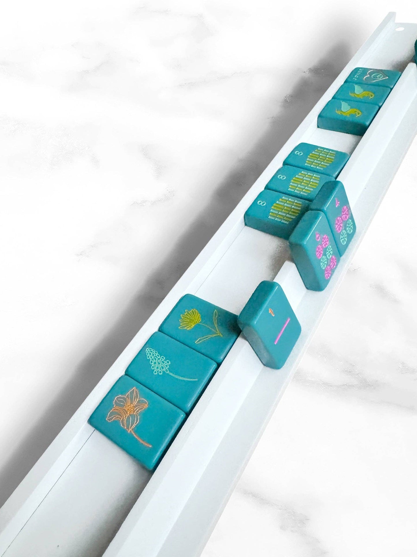 Peace Love Mahjong Mahjong Racks & Pushers French Blue