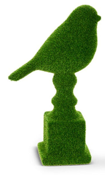 9.75 Moss Birds on Pedestal