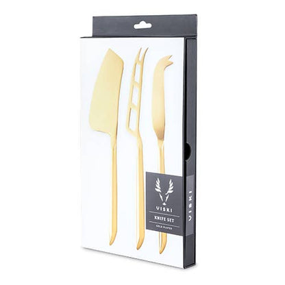 Belmont™ Gold Plated Knife Set by Viski