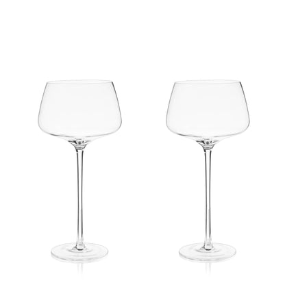 Angled Crystal Amaro Spritz Glasses (set of 2)