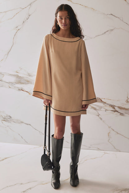Sancia Lion Dress in Fawn