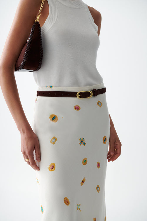 Sancia Mira Belt in Cashew