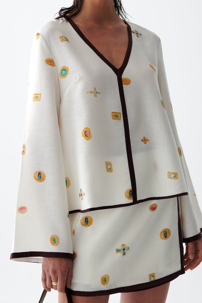 Sancia Melrose Top | Leuer Print