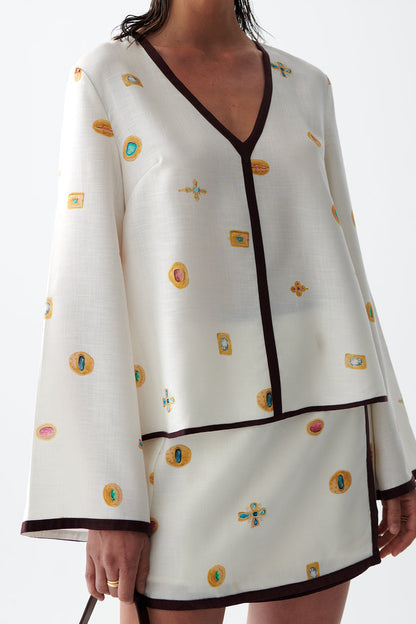 Sancia Melrose Top | Leuer Print