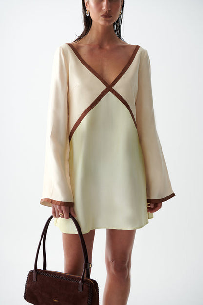 Sancia Alba Dress | Citron Wash Print