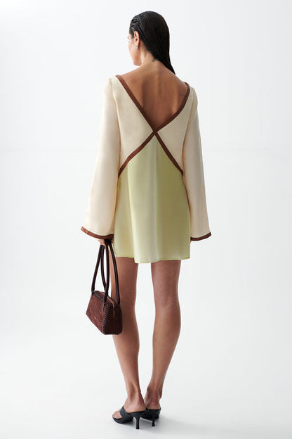 Sancia Alba Dress | Citron Wash Print
