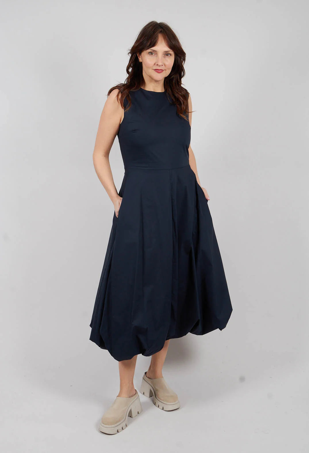 Mei Mei J Balloon Hem Dress | Black