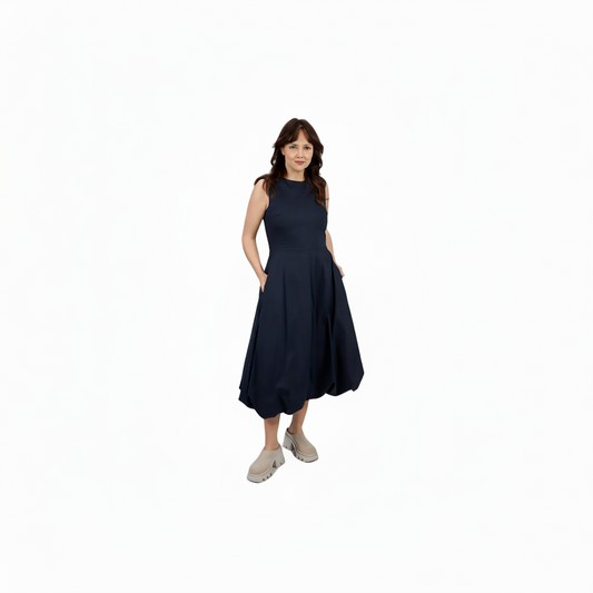 Mei Mei J Balloon Hem Dress | Black