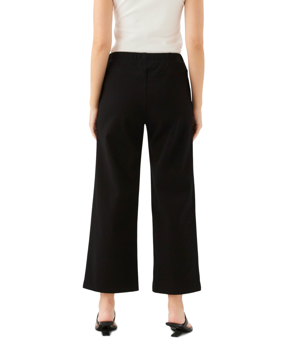 Fifteen Twenty Celia Cropped Pant in Black